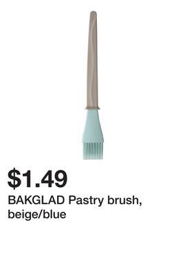 Ikea Bakglad pastry brush, beige/blue offer