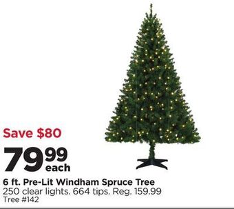 Michaels 6 ft. pre-lit windham spruce tree offer