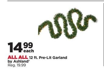 Michaels 12 ft. pre-lit garland by ashland® offer