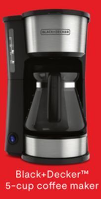 JC Penney Black+decker™ 5-cup coffee maker offer