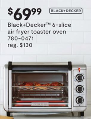 JC Penney Black+decker™ 6-slice air fryer toaster oven offer