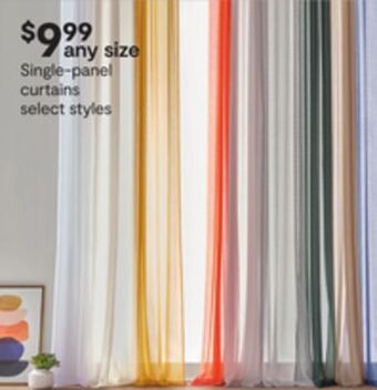 JC Penney Single-panel curtains offer