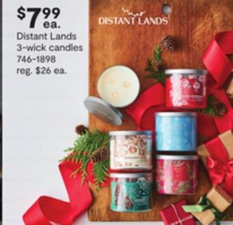 JC Penney Distant lands 3-wick candles offer