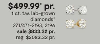 JC Penney 1 ct. t.w. lab-grown diamonds‡ offer