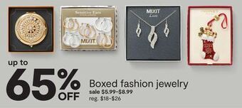 JC Penney Boxed fashion jewelry offer