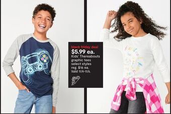 JC Penney Kids' thereabouts graphic tees offer
