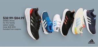 JC Penney Adidas shoes for the family offer