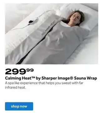 Calming heat™ by sharper image® sauna wrap