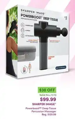 Harmon Face Values Sharper image® powerboost™ deep tissue percussion massager offer