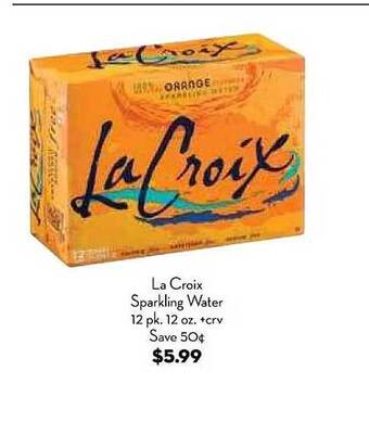 Bristol Farms La croix sparkling water 12 pk offer