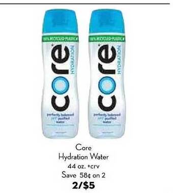 Bristol Farms Core hydration water offer
