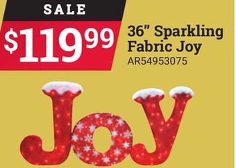 Ace Hardware 36" sparkling fabric joy offer