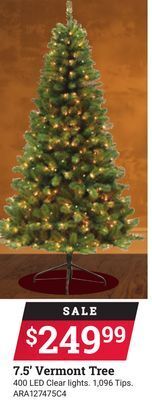 Ace Hardware 7.5' vermont tree offer