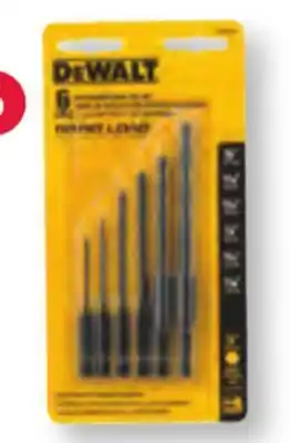 Ace Hardware Dewalt® 6 pc. hex drill bit set offer