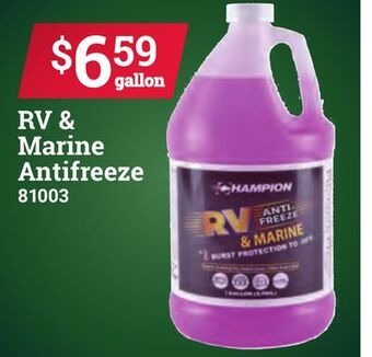 Ace Hardware Rv & marine antifreeze offer