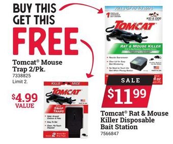 Ace Hardware Tomcat® rat & mouse killer disposable bait station offer