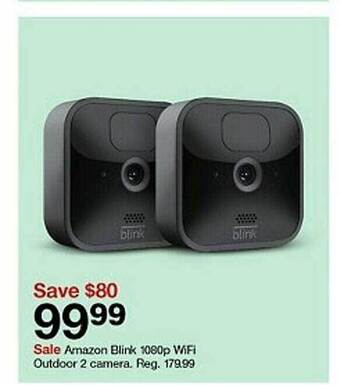 Target Amazon blink 1080p wifi outdoor 2 camera offer