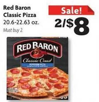 Family Dollar Red baron classic pizza offer