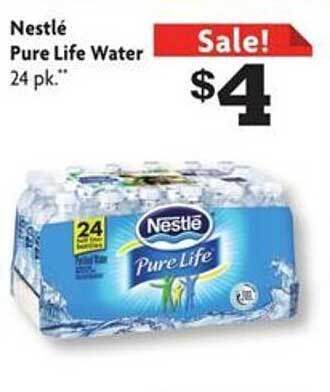 Family Dollar Nestlé pure life water offer