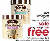 Giant Eagle Edy's ice cream offer