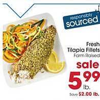 Giant Eagle Fresh tilapia fillets offer