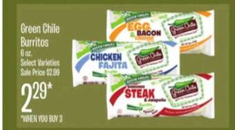Jewel-Osco Green chile burritos offer