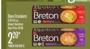 Jewel-Osco Dare crackers offer