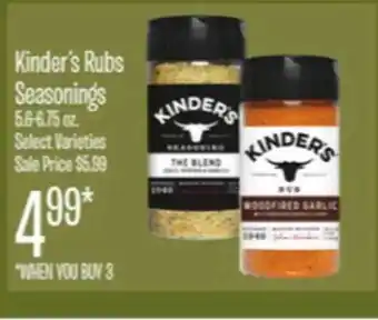 Jewel-Osco Kinder's rubs seasonings offer