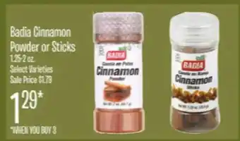 Jewel-Osco Badia cinnamon powder or sticks offer