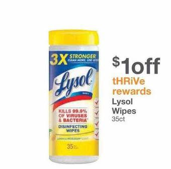 Kinney Drugs Lysol wipes offer