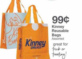 Kinney Drugs Kinney reusable bags offer