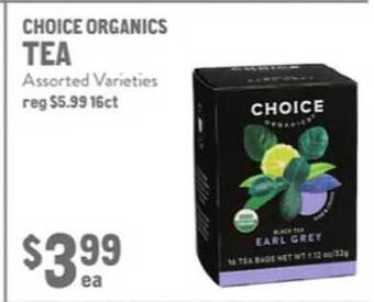 New Seasons Market Choice organics tea offer