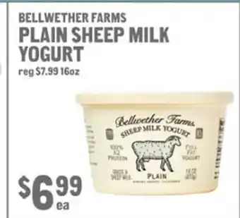 New Seasons Market Bellwether farms plain sheep milk yogurt offer