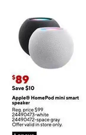Staples Apple homepod mini smart speaker offer