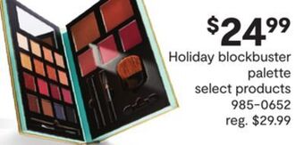 JC Penney Holiday blockbuster palette offer
