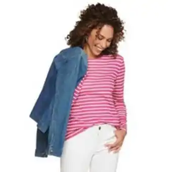 Kohl's Petite croft & barrow® essential long-sleeve crewneck tee offer