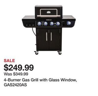 Tractor Supply Company 4-burner gas grill with glass window, gas2420as offer