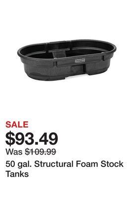 Tractor Supply Company 50 gal. structural foam stock tanks offer
