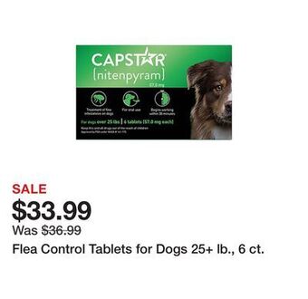 Tractor Supply Company Flea control tablets for dogs 25+ lb., 6 ct. offer