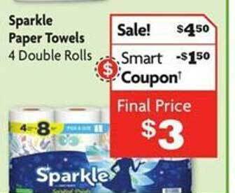 Family Dollar Sparkle paper towels offer