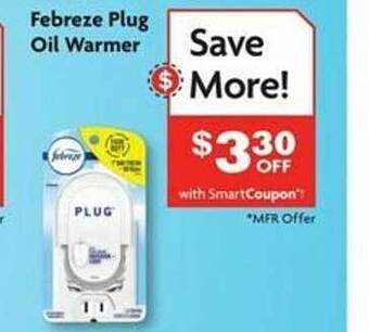 Family Dollar Febreze plug oil warmer offer
