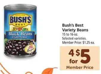Safeway Bush's Best Variety Beans 15-126 oz. offer