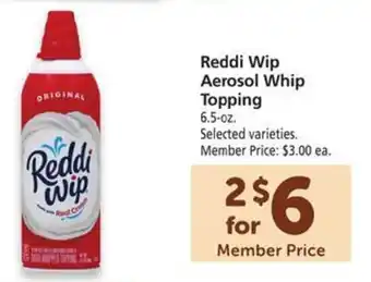Safeway Reddi Aerosol Wip Topping 6.5-oz. offer