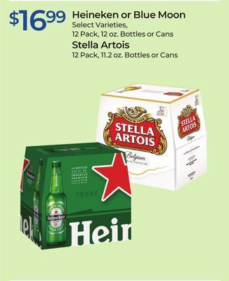Rite Aid Heineken or blue moon, stella artois offer
