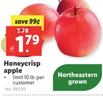 Lidl Honeycrisp apple offer
