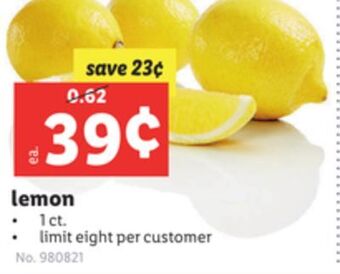 Lidl Lemon offer