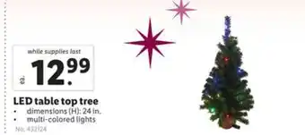 Lidl Led table top tree offer