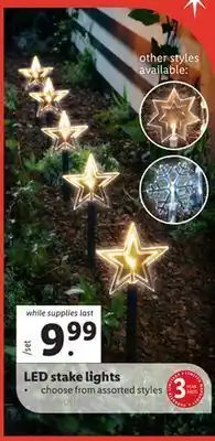 Lidl Led stake lights offer
