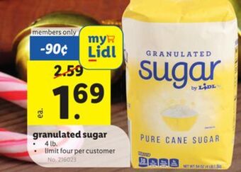 Lidl Granulated sugar offer