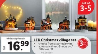 Lidl Led christmas village set offer